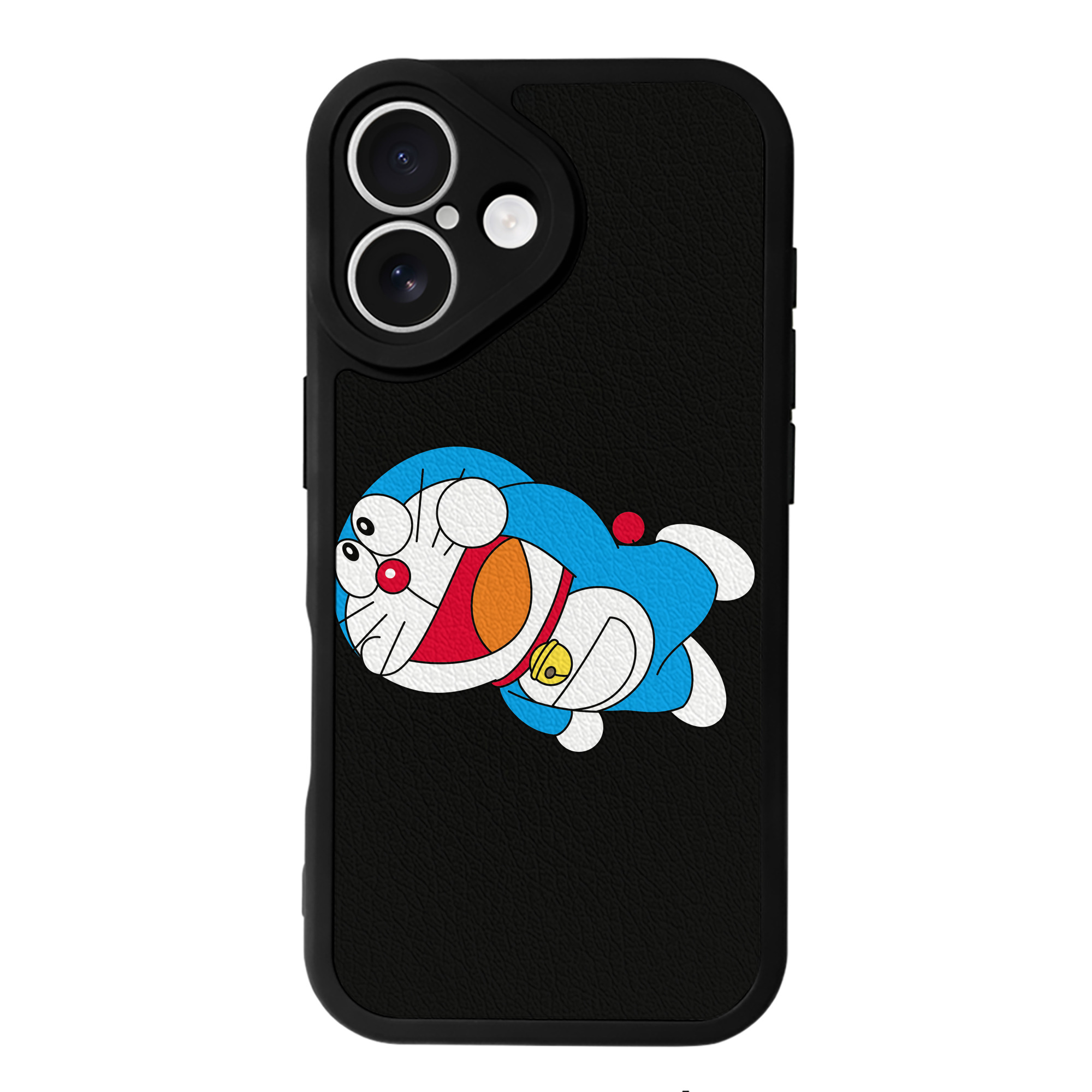 （画像用） ドラえもん Doraemon 【iPhone 16シリーズ対応】シリコンスマホケース（レザー調） 材質：シリコン